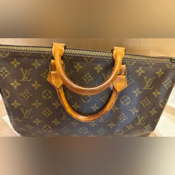 Louis Vuitton LV Monogram Speedy 35 AUTHENTIC Vintage CLEAN interior - Picture 7 of 13